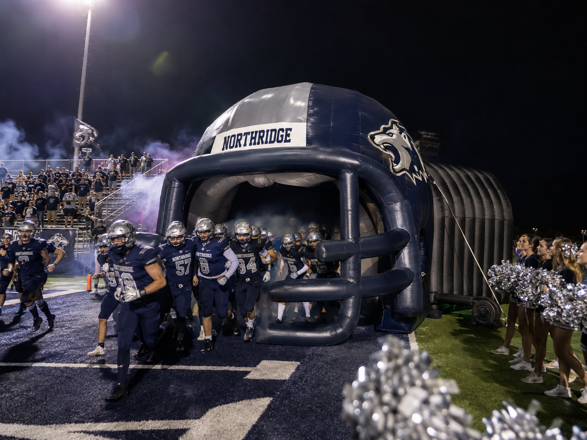 Inflatable Football Helmet Entrance Tunnel