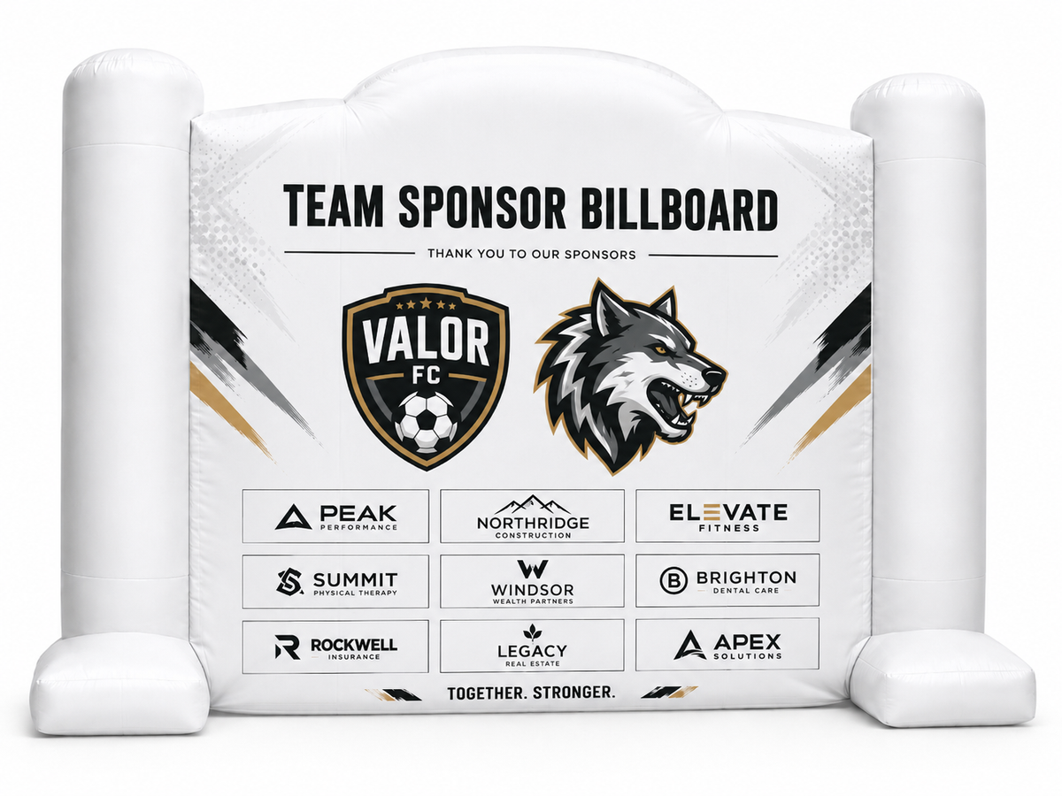 Custom Inflatable Team Sponsor Billboard
