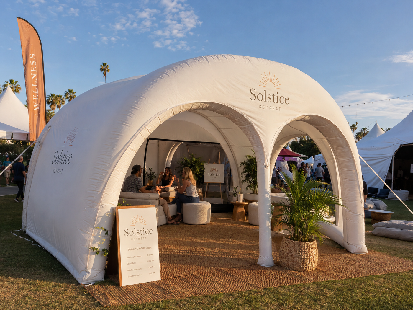 Inflatable Wellness Lounge Tent