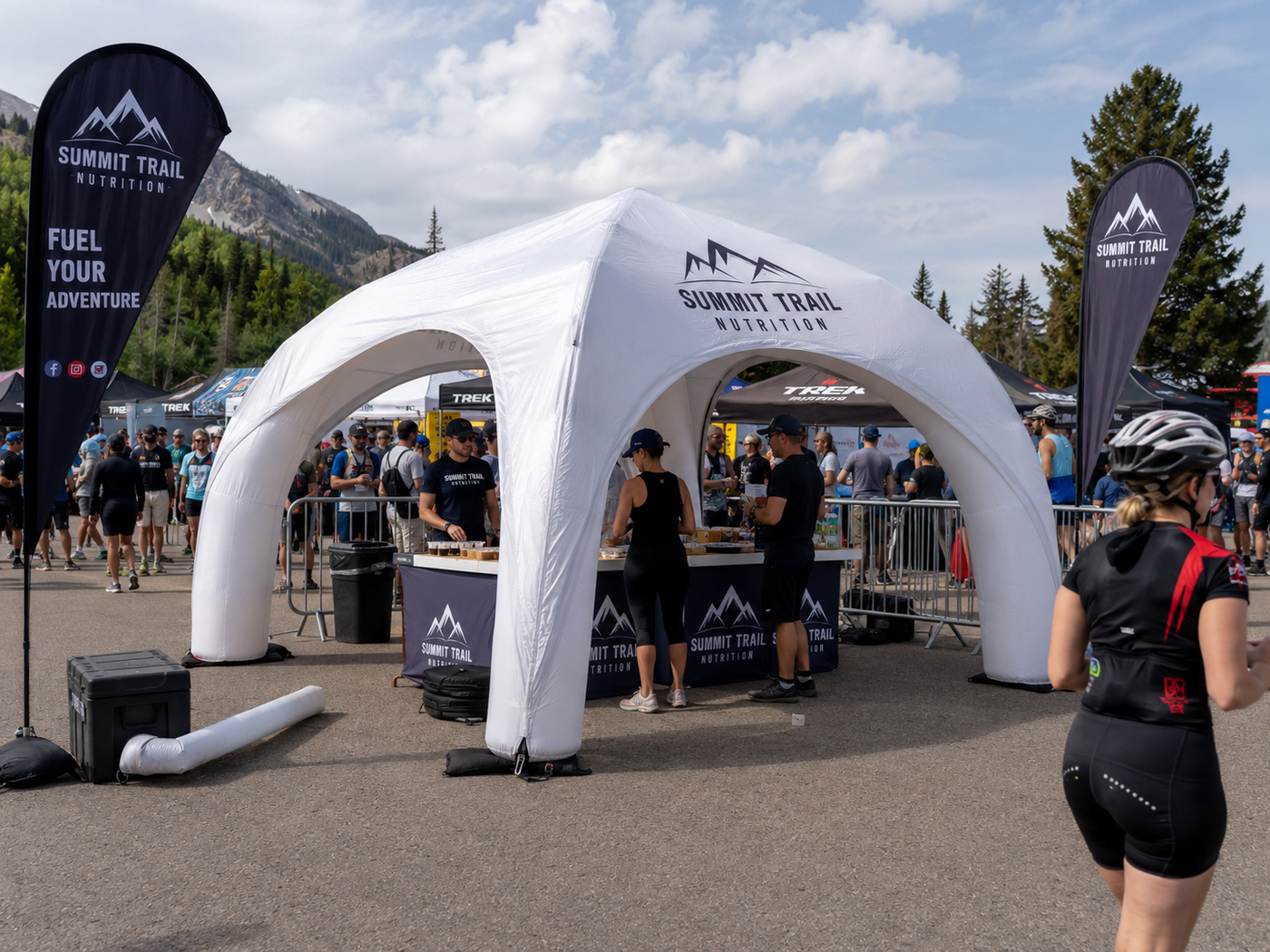 Inflatable Sports Nutrition Event Tent