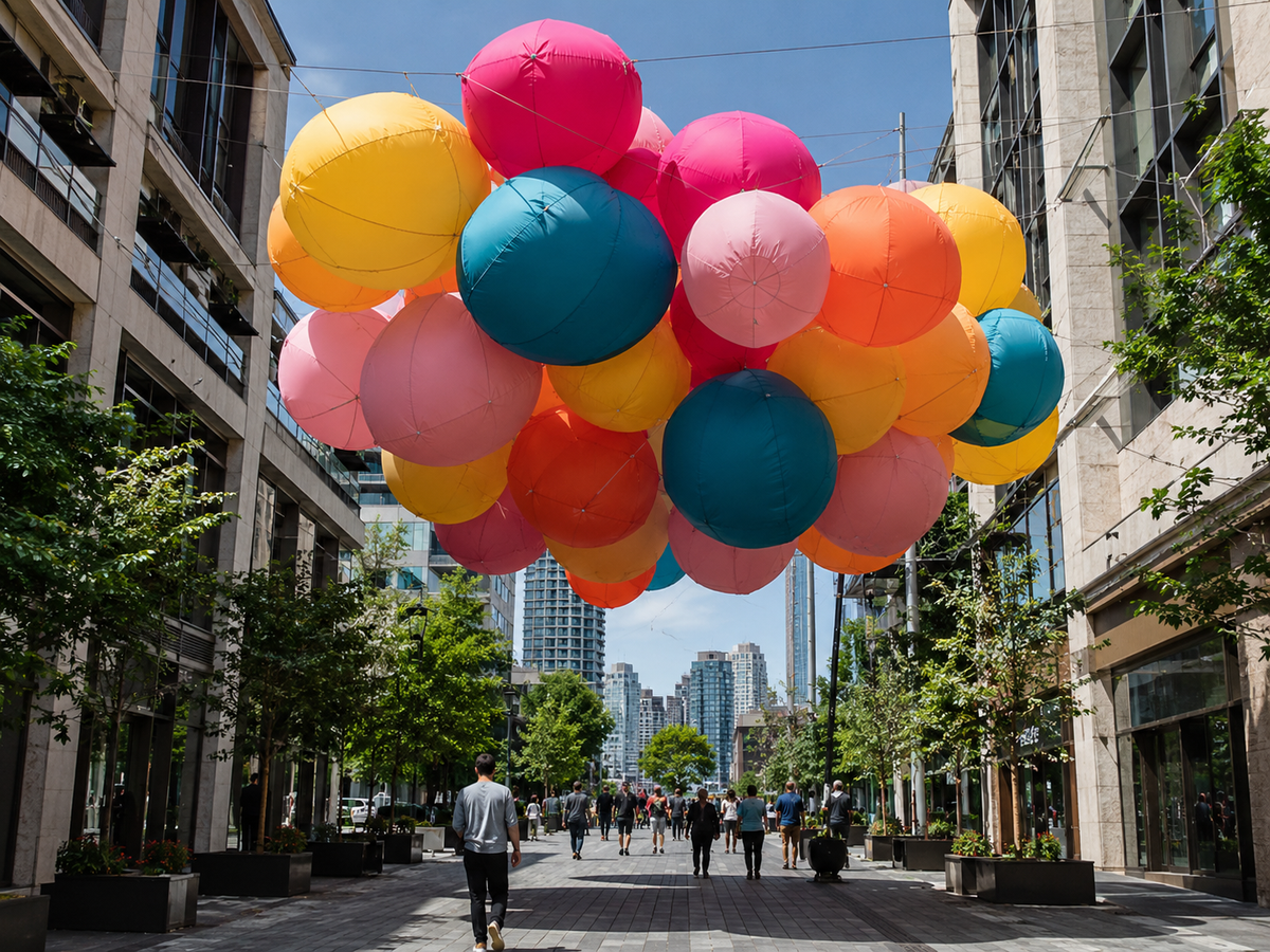 Floating Inflatable Balloon Cloud