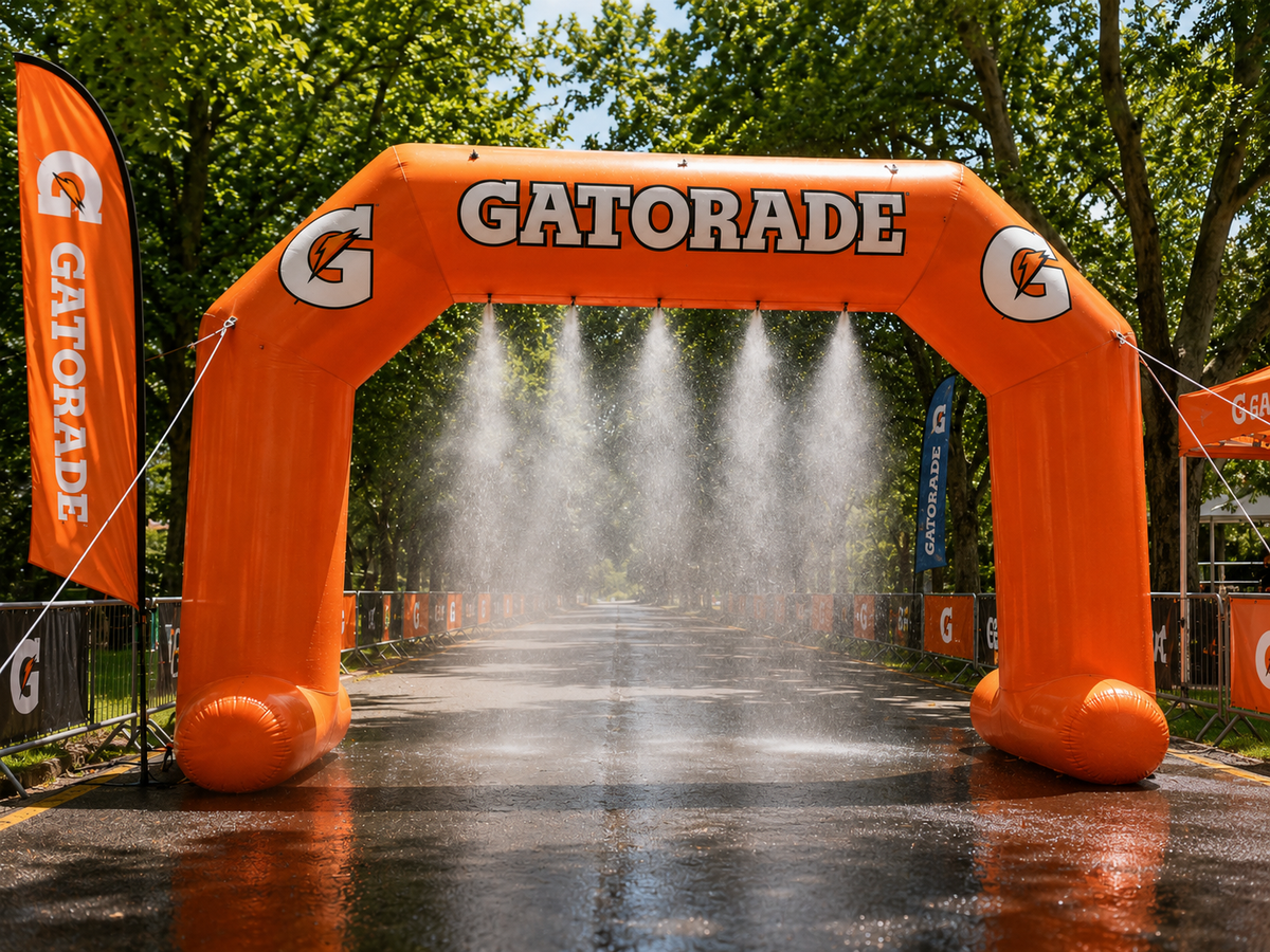 Custom Gatorade Cooling Arch