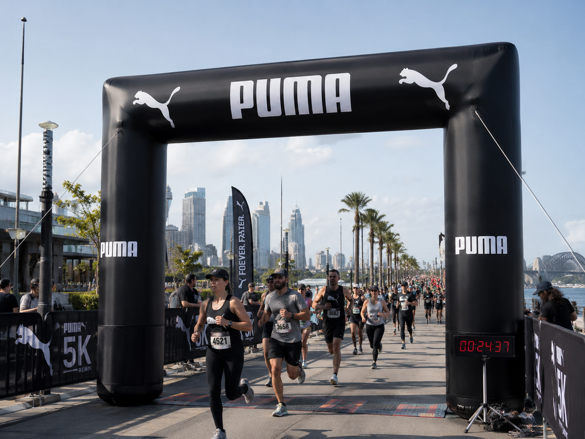 Custom PUMA Start & Finish Arch