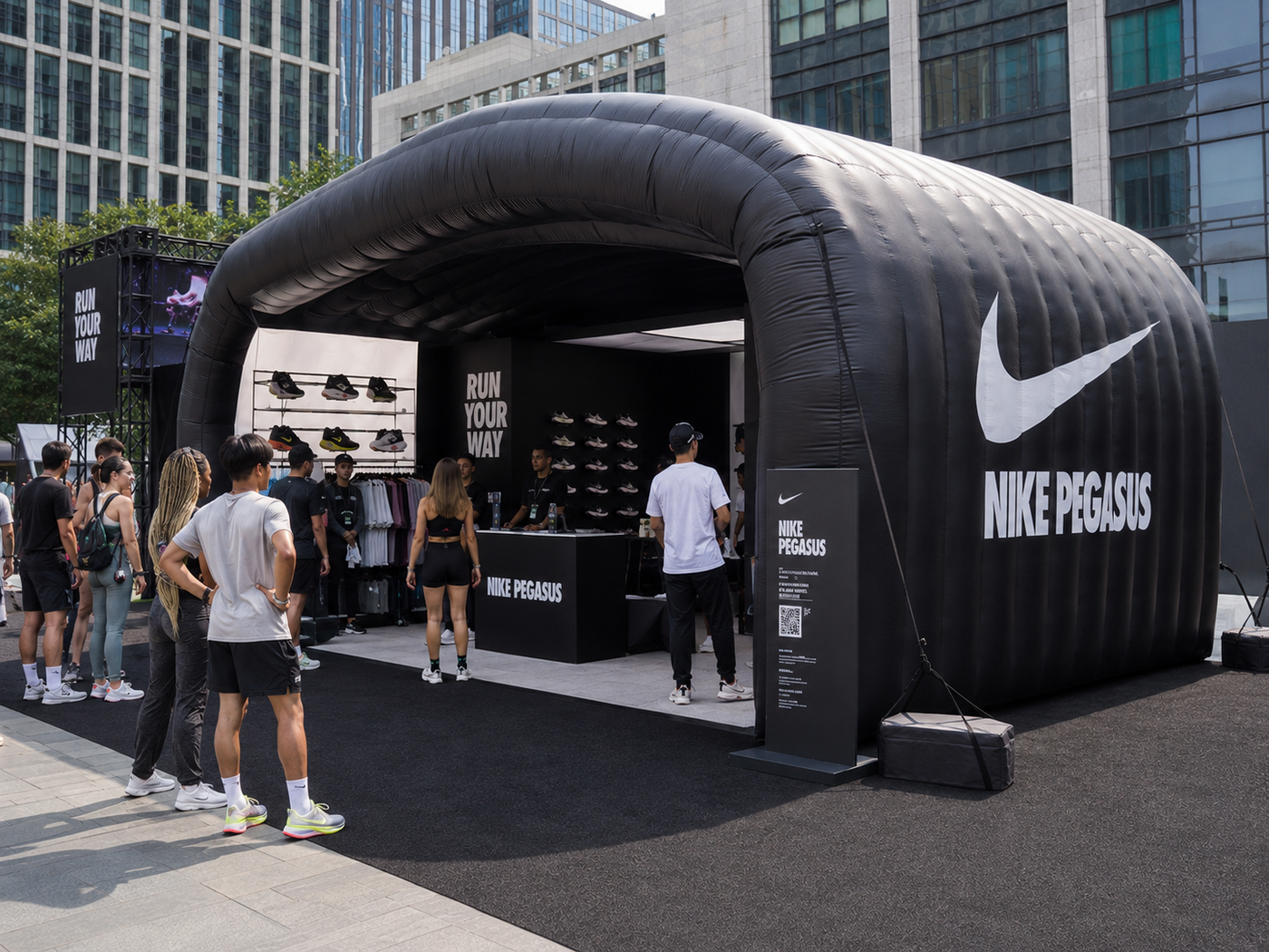 Nike Pegasus Inflatable Pop-Up Booth