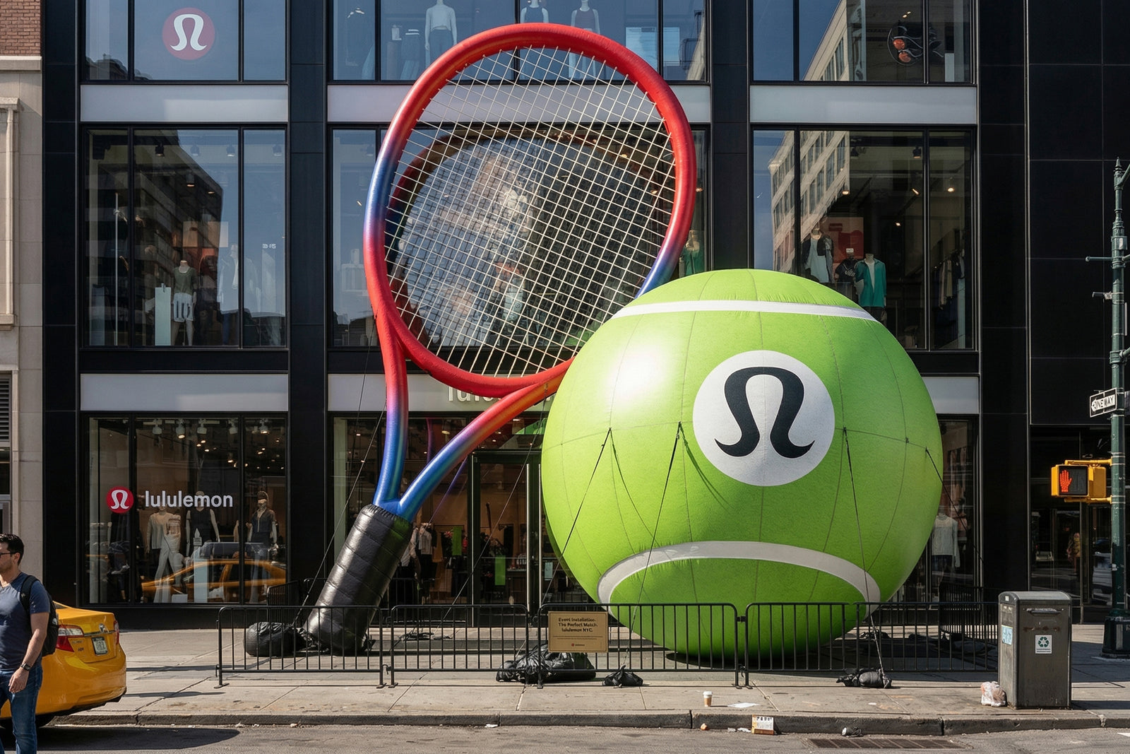 Oversized Tennis Racket & Ball