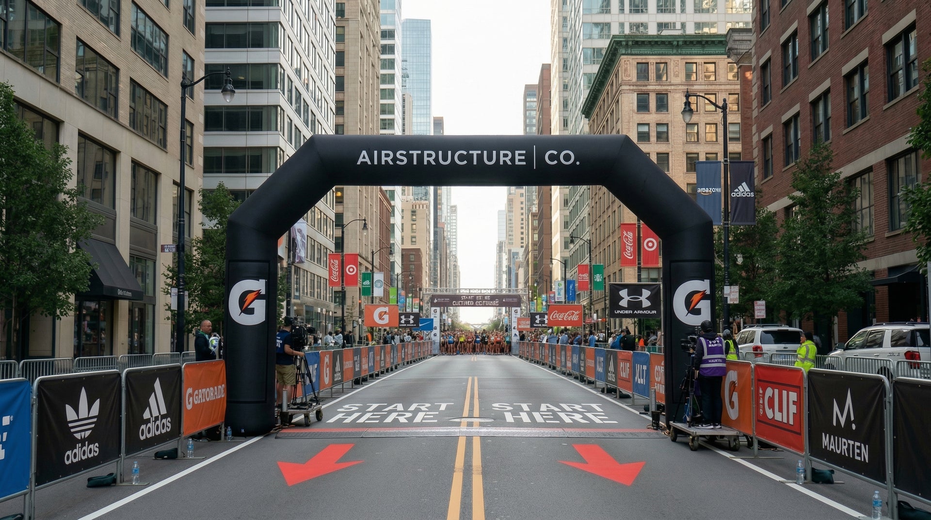 Custom inflatable arch for brand activation event, North America