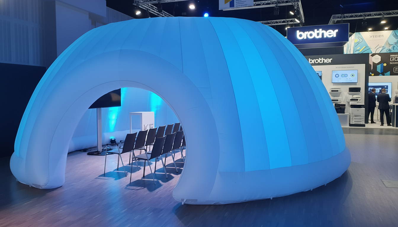 Custom inflatable trade show booth dome for exhibitions and events