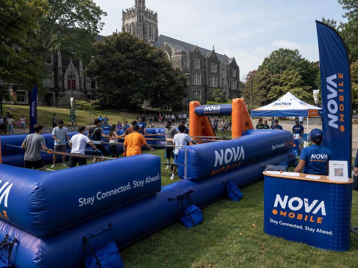 Custom Inflatable Human Foosball
