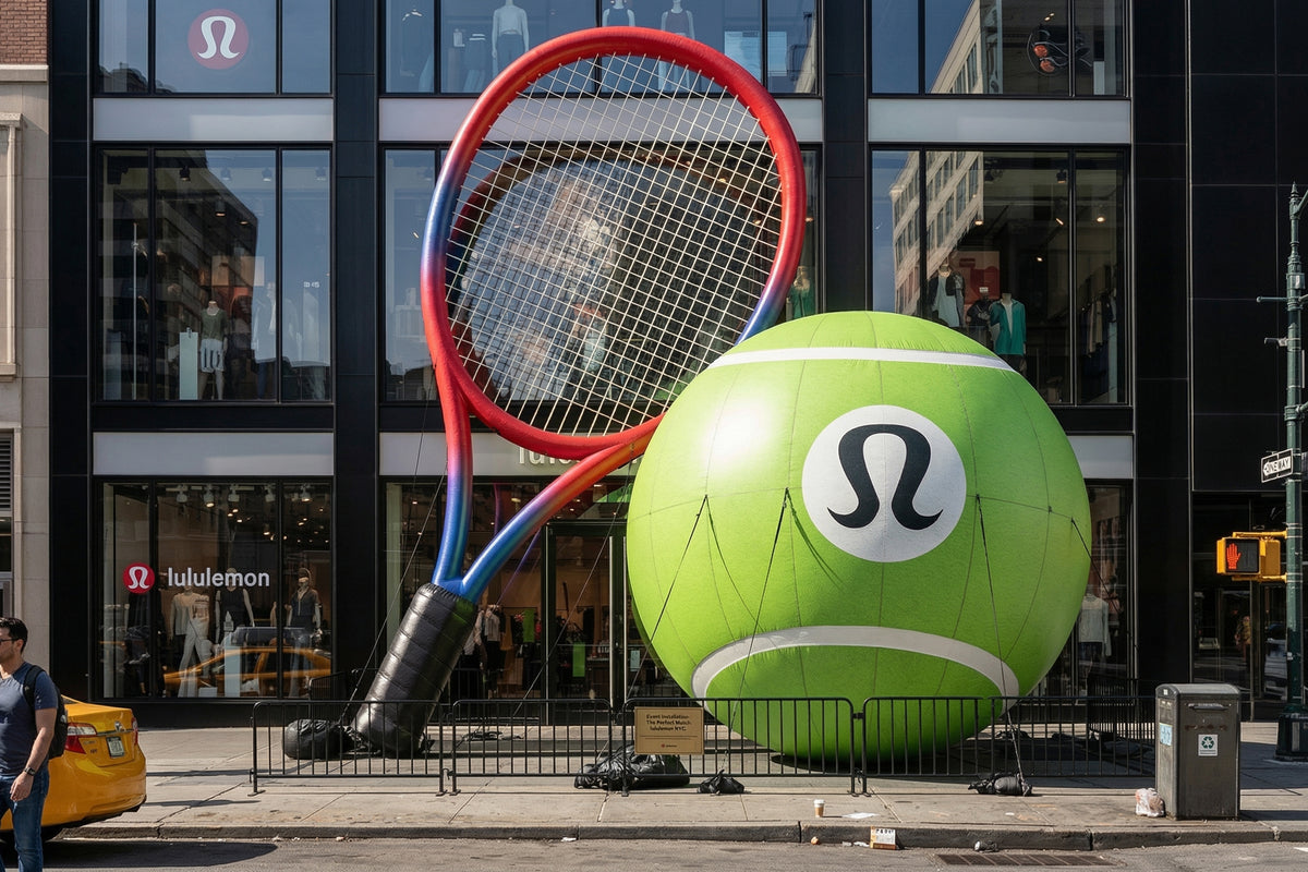 Oversized Tennis Racket & Ball