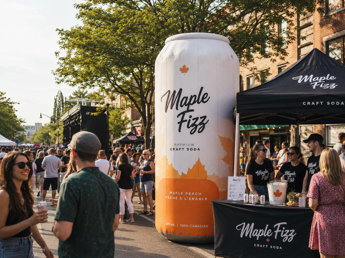 Giant Inflatable Beverage Can