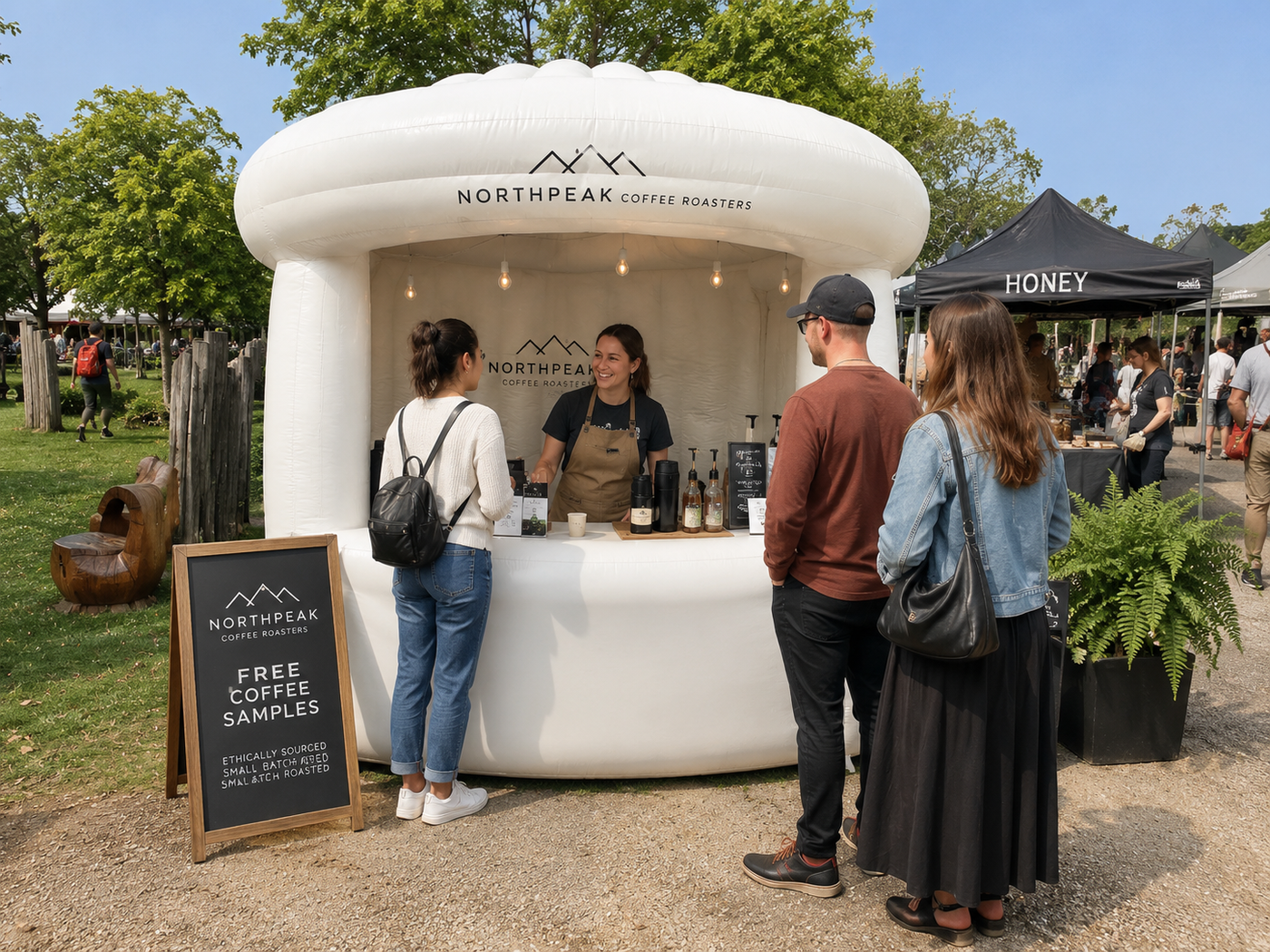 Inflatable Sampling Booth