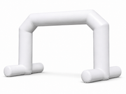 White custom inflatable race and event arch for marathon finish lines sports tournaments team entrances sponsor zones festivals and brand activations
