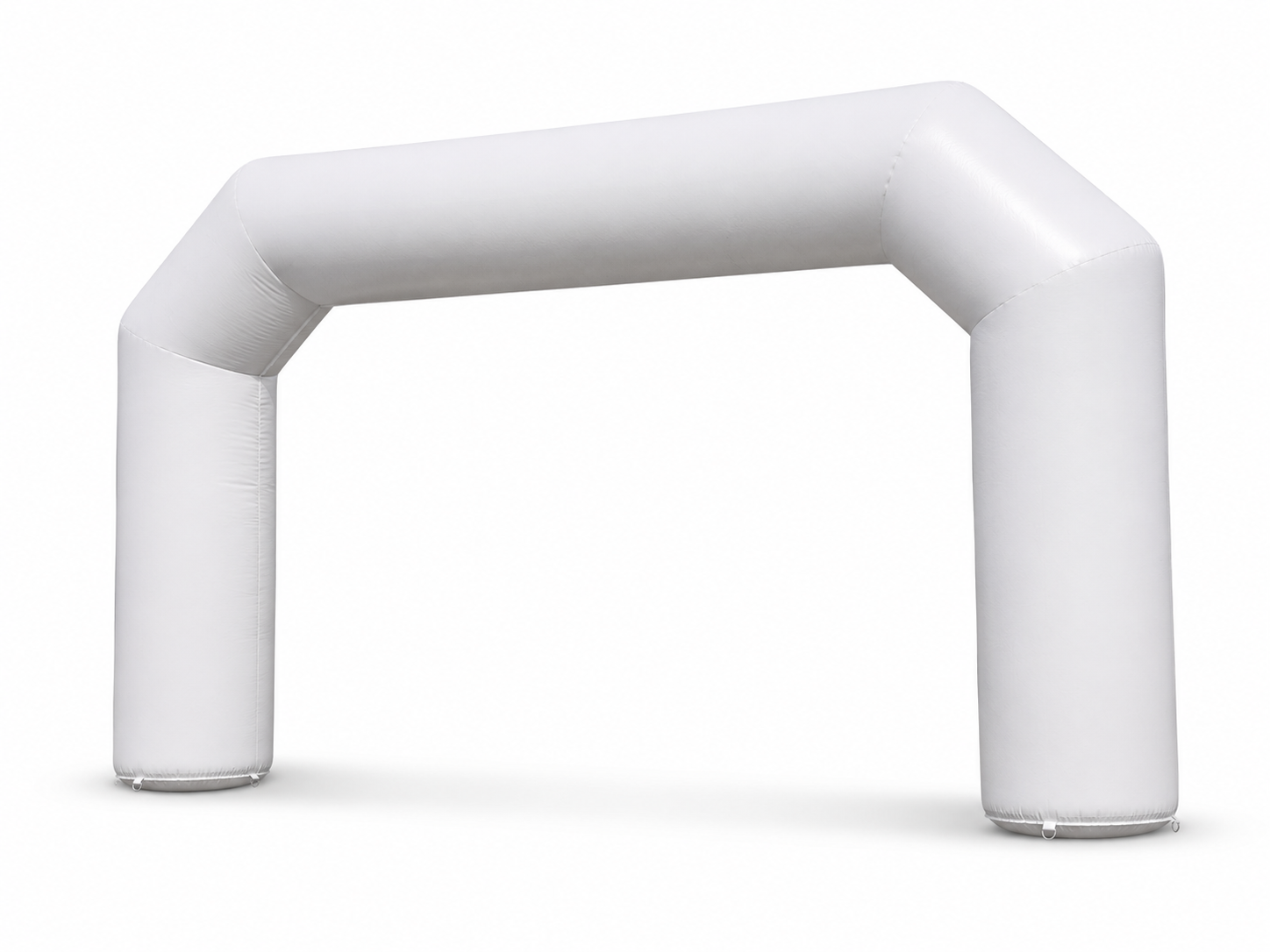 White inflatable race arch for marathons 5K runs cycling events triathlons charity races sponsor activations and outdoor event entrances